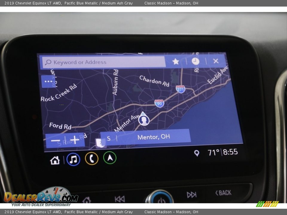 2019 Chevrolet Equinox LT AWD Pacific Blue Metallic / Medium Ash Gray Photo #12