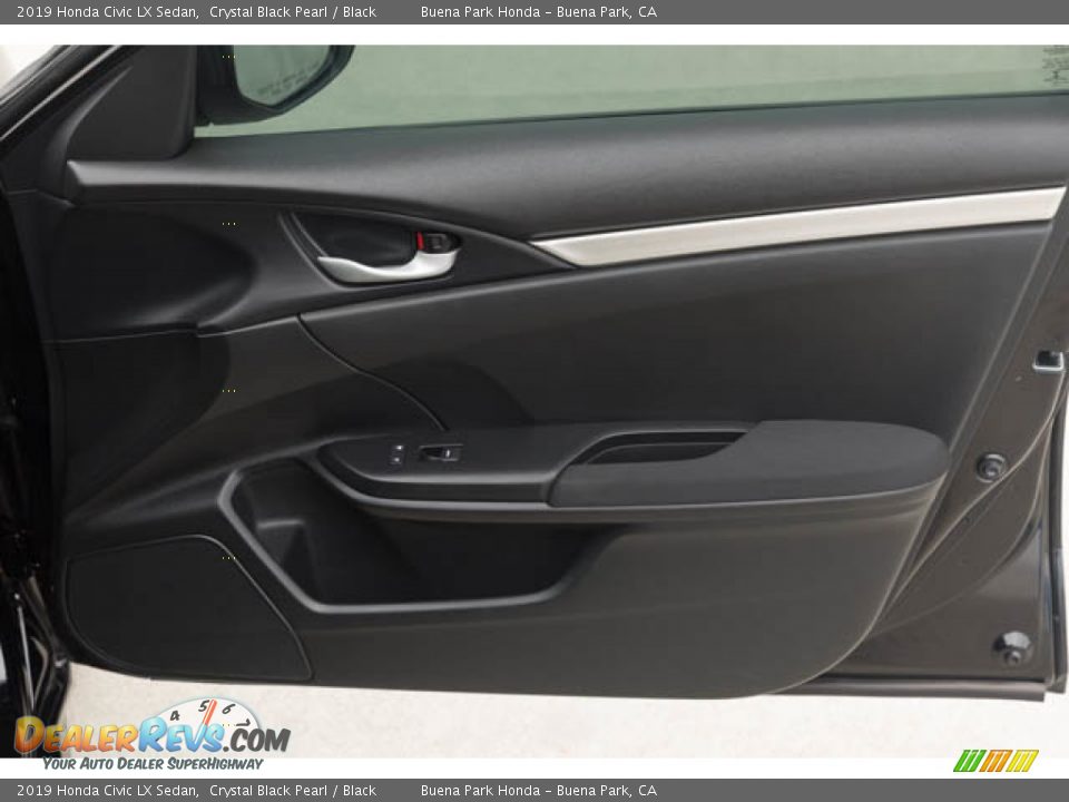 2019 Honda Civic LX Sedan Crystal Black Pearl / Black Photo #33