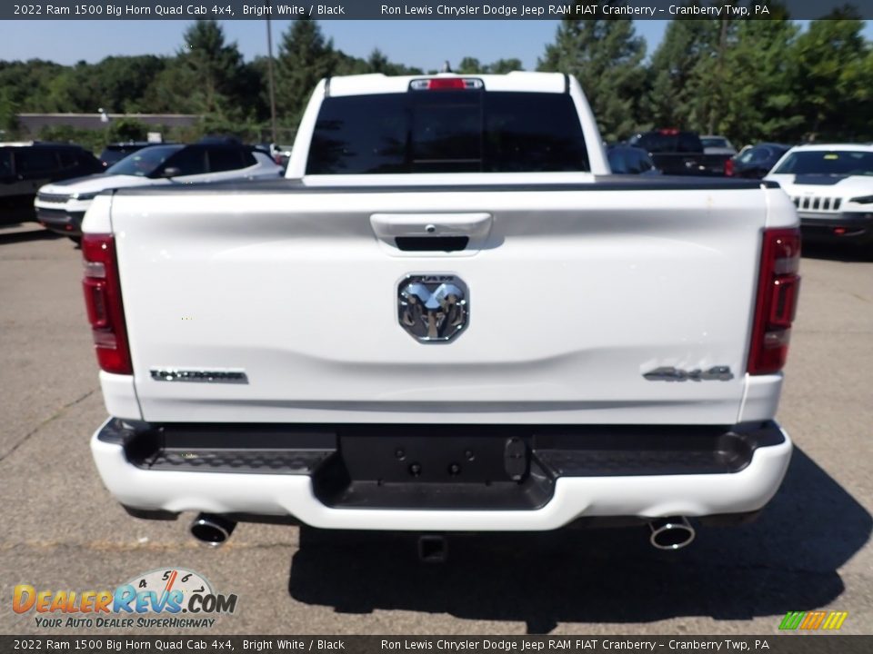 2022 Ram 1500 Big Horn Quad Cab 4x4 Bright White / Black Photo #4