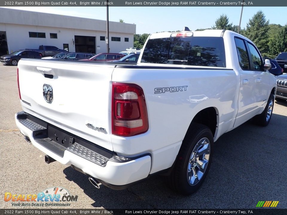 2022 Ram 1500 Big Horn Quad Cab 4x4 Bright White / Black Photo #5