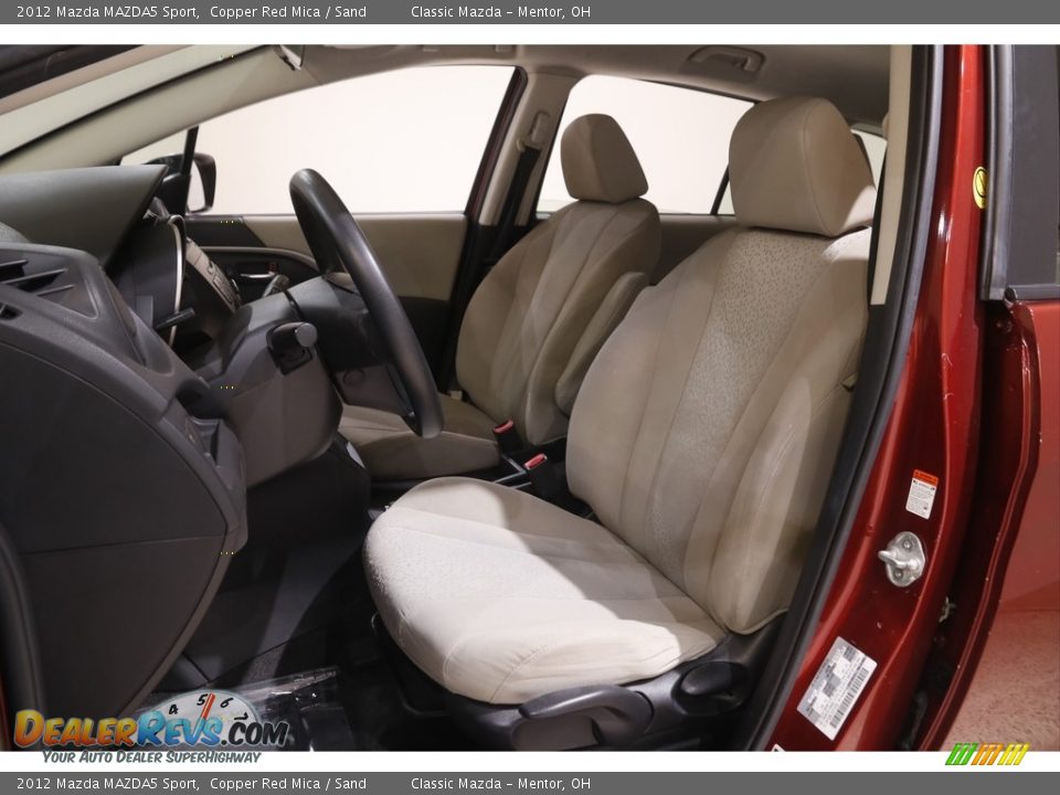 2012 Mazda MAZDA5 Sport Copper Red Mica / Sand Photo #5