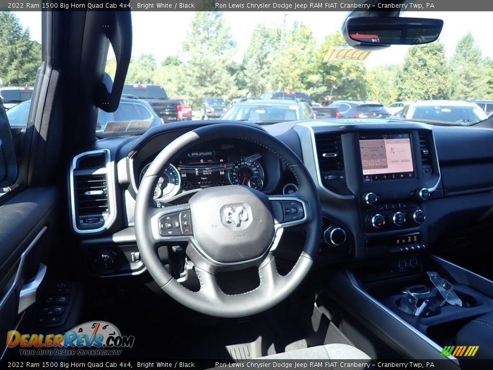 2022 Ram 1500 Big Horn Quad Cab 4x4 Bright White / Black Photo #11
