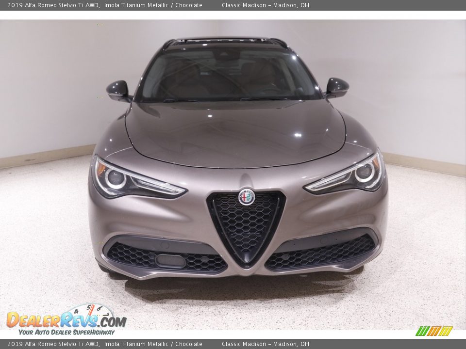 2019 Alfa Romeo Stelvio Ti AWD Imola Titanium Metallic / Chocolate Photo #2
