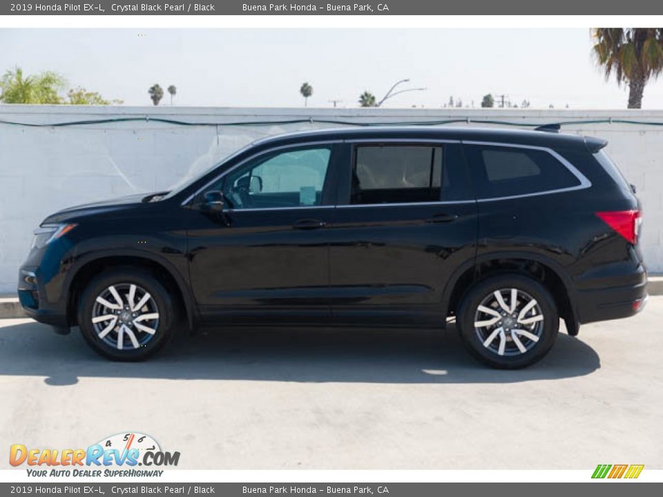 2019 Honda Pilot EX-L Crystal Black Pearl / Black Photo #8