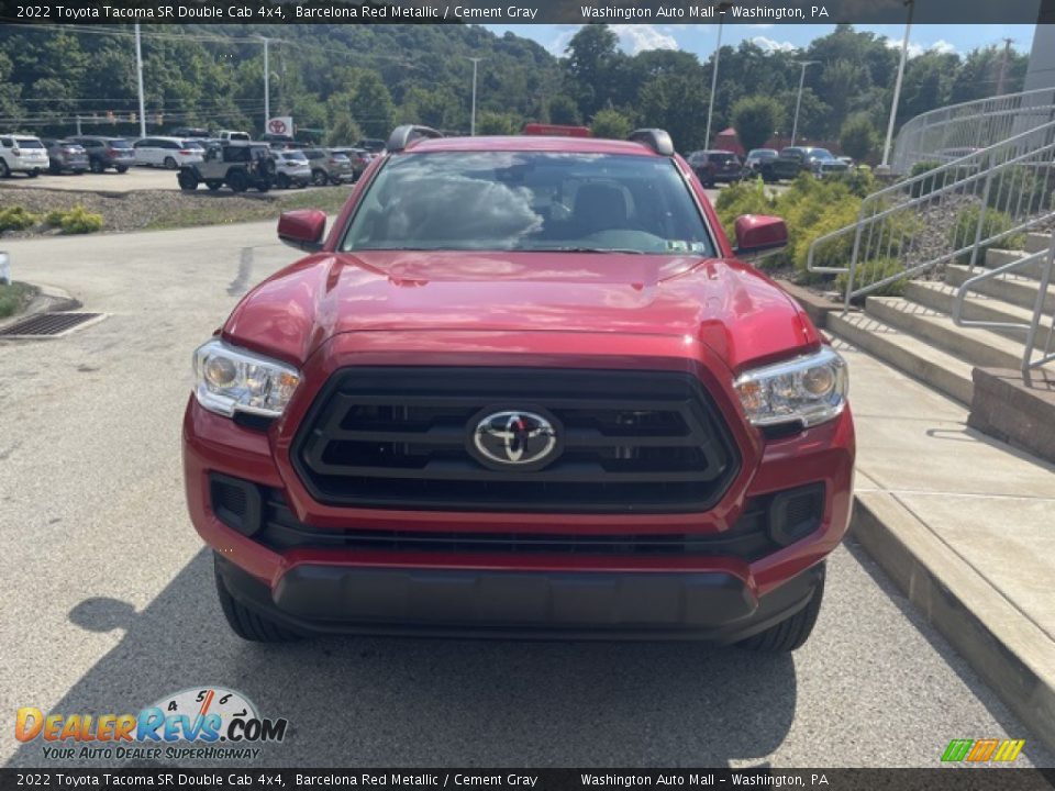 2022 Toyota Tacoma SR Double Cab 4x4 Barcelona Red Metallic / Cement Gray Photo #6