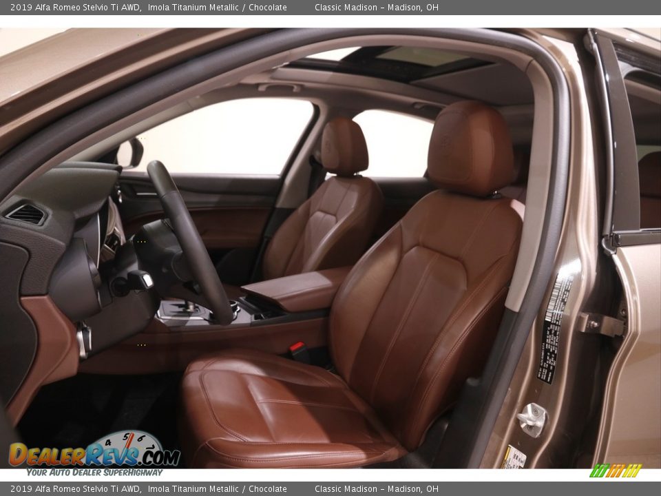Front Seat of 2019 Alfa Romeo Stelvio Ti AWD Photo #5