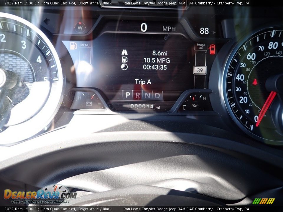 2022 Ram 1500 Big Horn Quad Cab 4x4 Bright White / Black Photo #15