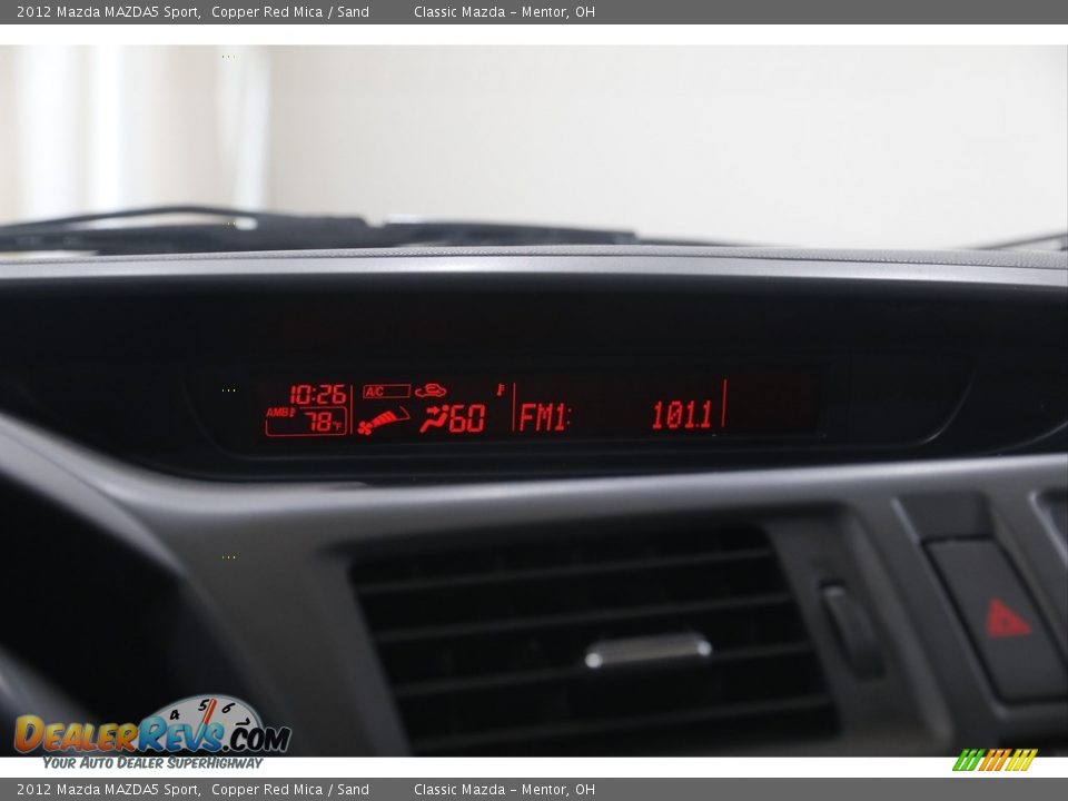 2012 Mazda MAZDA5 Sport Copper Red Mica / Sand Photo #11