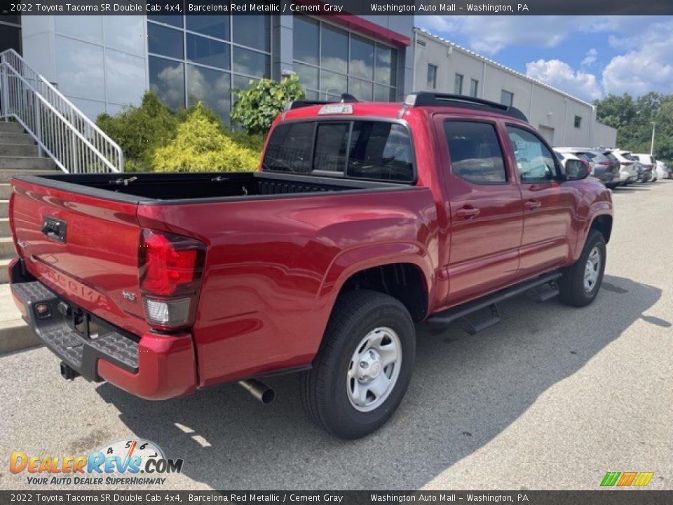 2022 Toyota Tacoma SR Double Cab 4x4 Barcelona Red Metallic / Cement Gray Photo #9