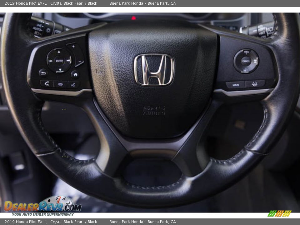 2019 Honda Pilot EX-L Crystal Black Pearl / Black Photo #13
