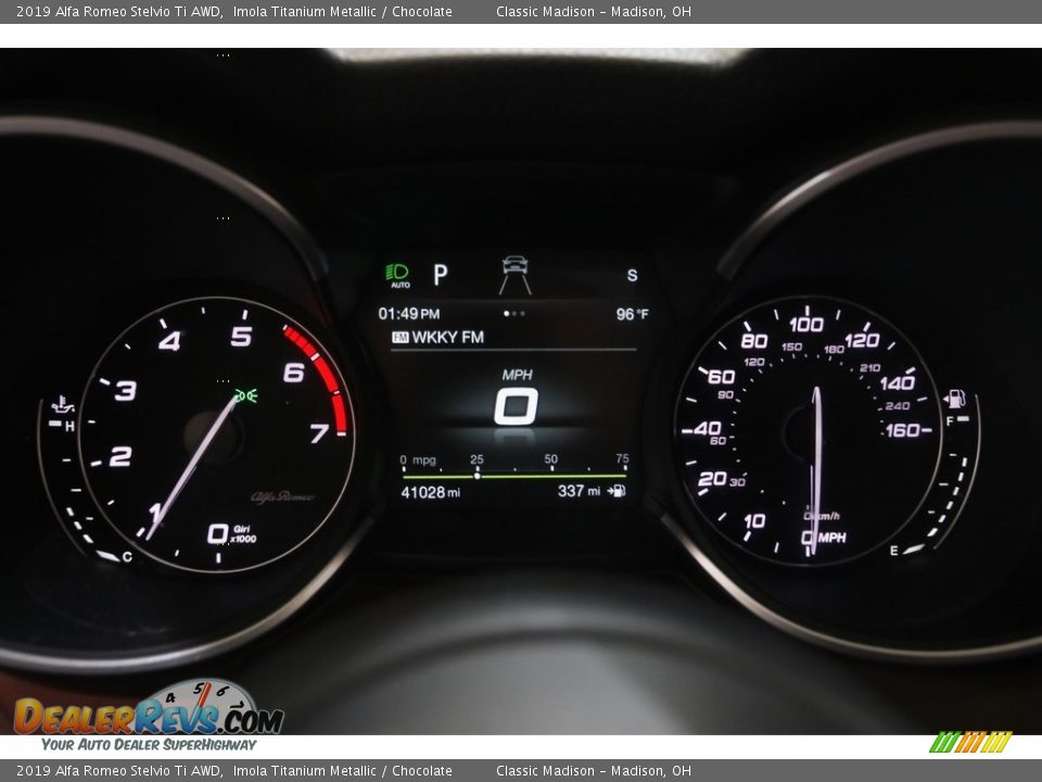 2019 Alfa Romeo Stelvio Ti AWD Gauges Photo #8