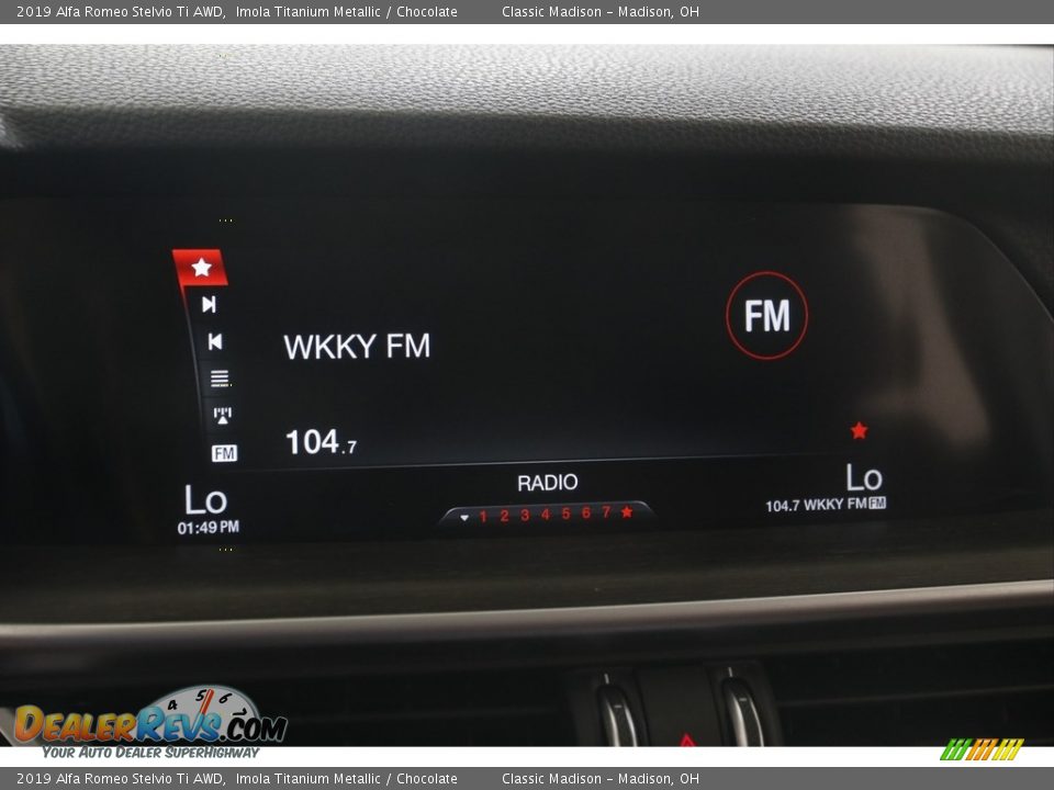 2019 Alfa Romeo Stelvio Ti AWD Imola Titanium Metallic / Chocolate Photo #10
