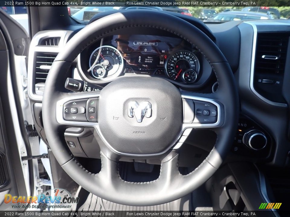 2022 Ram 1500 Big Horn Quad Cab 4x4 Bright White / Black Photo #19