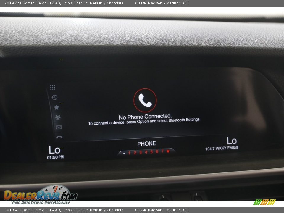 2019 Alfa Romeo Stelvio Ti AWD Imola Titanium Metallic / Chocolate Photo #11