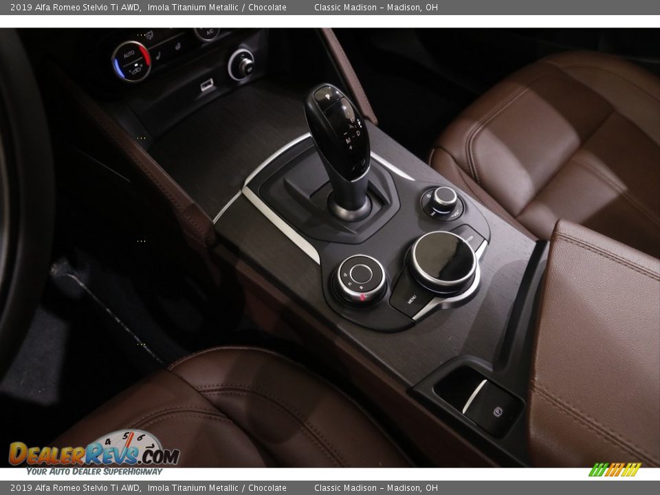 2019 Alfa Romeo Stelvio Ti AWD Imola Titanium Metallic / Chocolate Photo #14