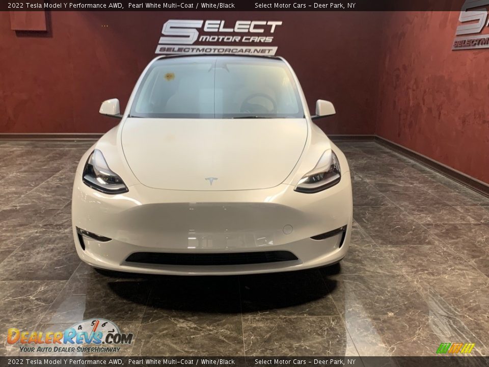 2022 Tesla Model Y Performance AWD Pearl White Multi-Coat / White/Black Photo #2