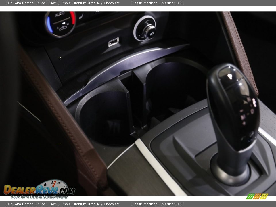 2019 Alfa Romeo Stelvio Ti AWD Imola Titanium Metallic / Chocolate Photo #15