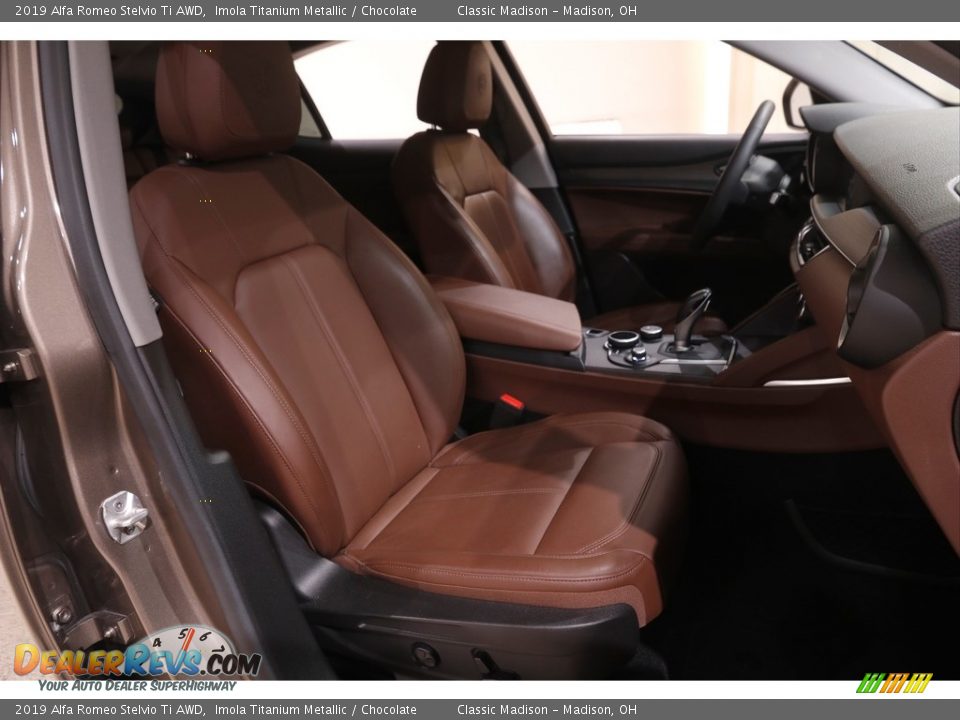 Front Seat of 2019 Alfa Romeo Stelvio Ti AWD Photo #16