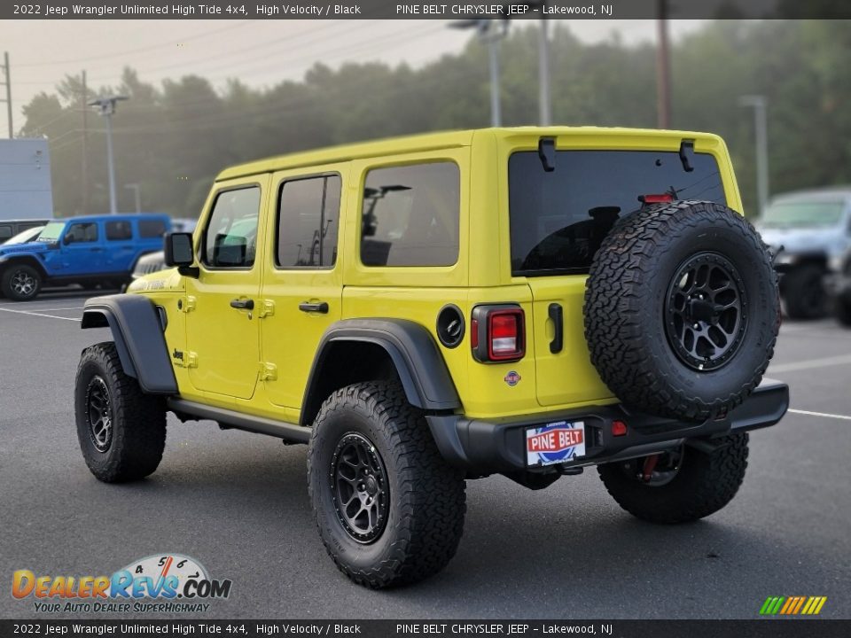 2022 Jeep Wrangler Unlimited High Tide 4x4 High Velocity / Black Photo #4