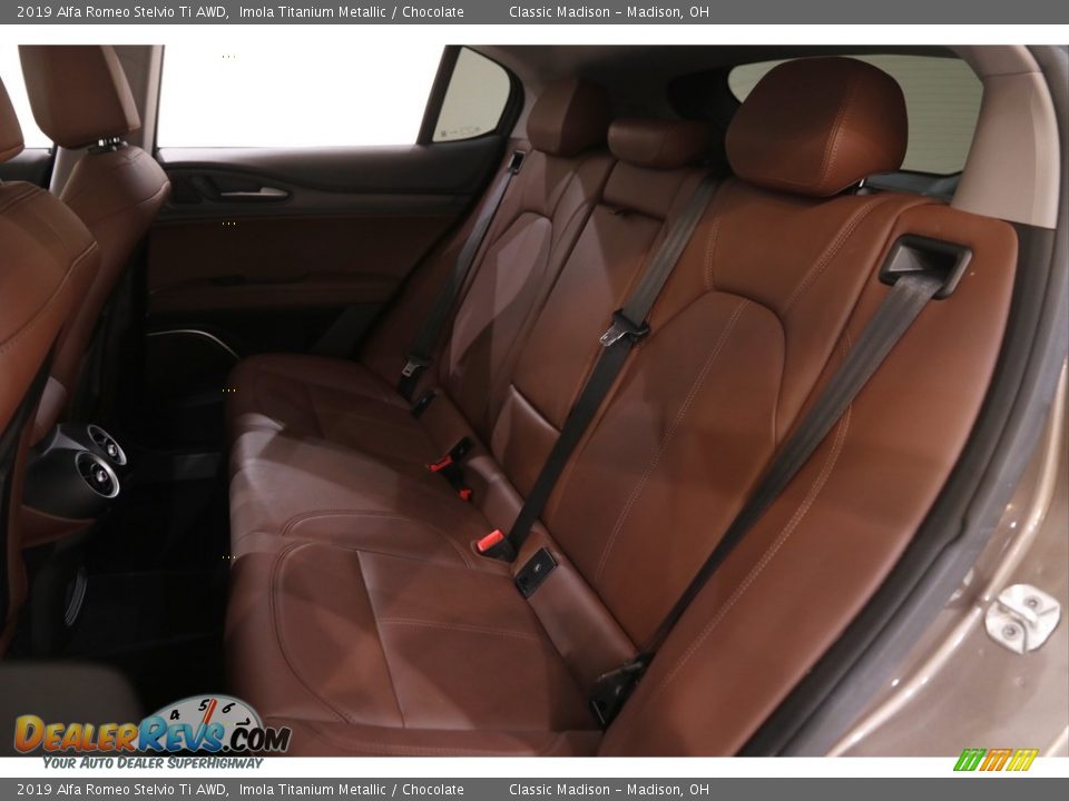Rear Seat of 2019 Alfa Romeo Stelvio Ti AWD Photo #18