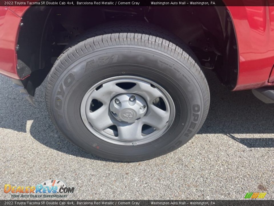 2022 Toyota Tacoma SR Double Cab 4x4 Barcelona Red Metallic / Cement Gray Photo #25