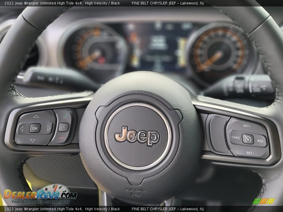 2022 Jeep Wrangler Unlimited High Tide 4x4 Steering Wheel Photo #12