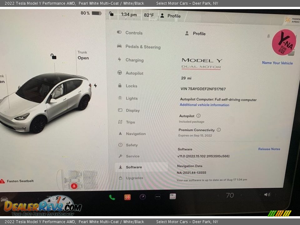 2022 Tesla Model Y Performance AWD Pearl White Multi-Coat / White/Black Photo #16