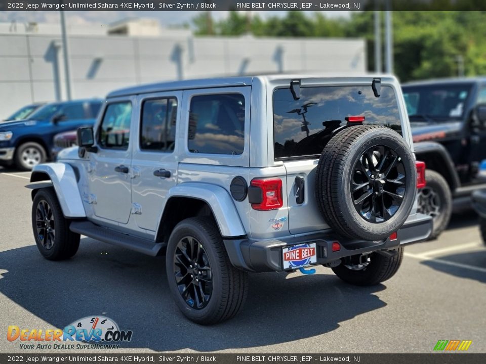 2022 Jeep Wrangler Unlimited Sahara 4XE Hybrid Silver Zynith / Black Photo #4