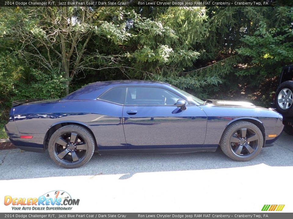 2014 Dodge Challenger R/T Jazz Blue Pearl Coat / Dark Slate Gray Photo #2