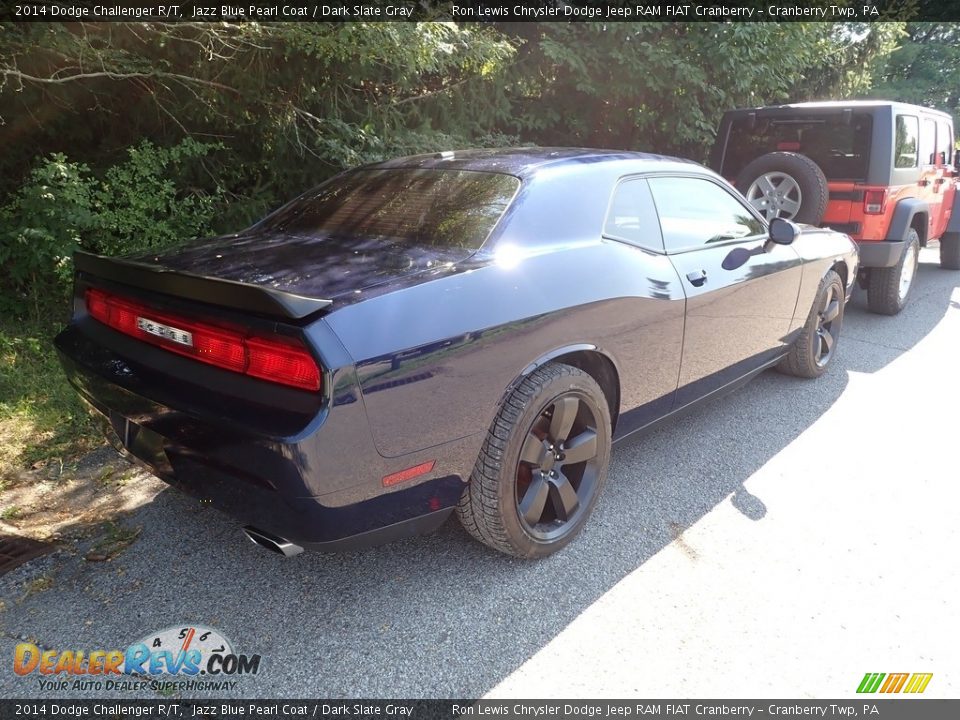 2014 Dodge Challenger R/T Jazz Blue Pearl Coat / Dark Slate Gray Photo #3