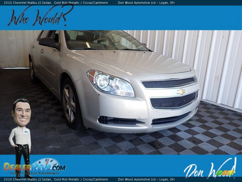 2010 Chevrolet Malibu LS Sedan Gold Mist Metallic / Cocoa/Cashmere Photo #1