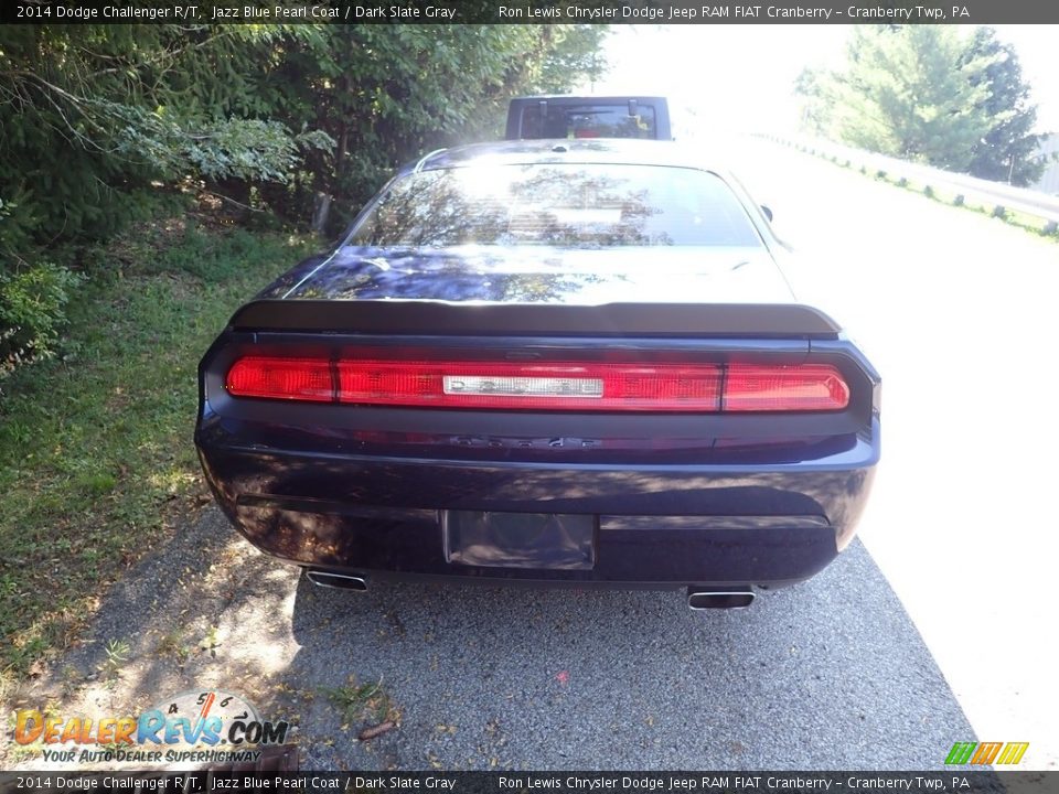 2014 Dodge Challenger R/T Jazz Blue Pearl Coat / Dark Slate Gray Photo #4