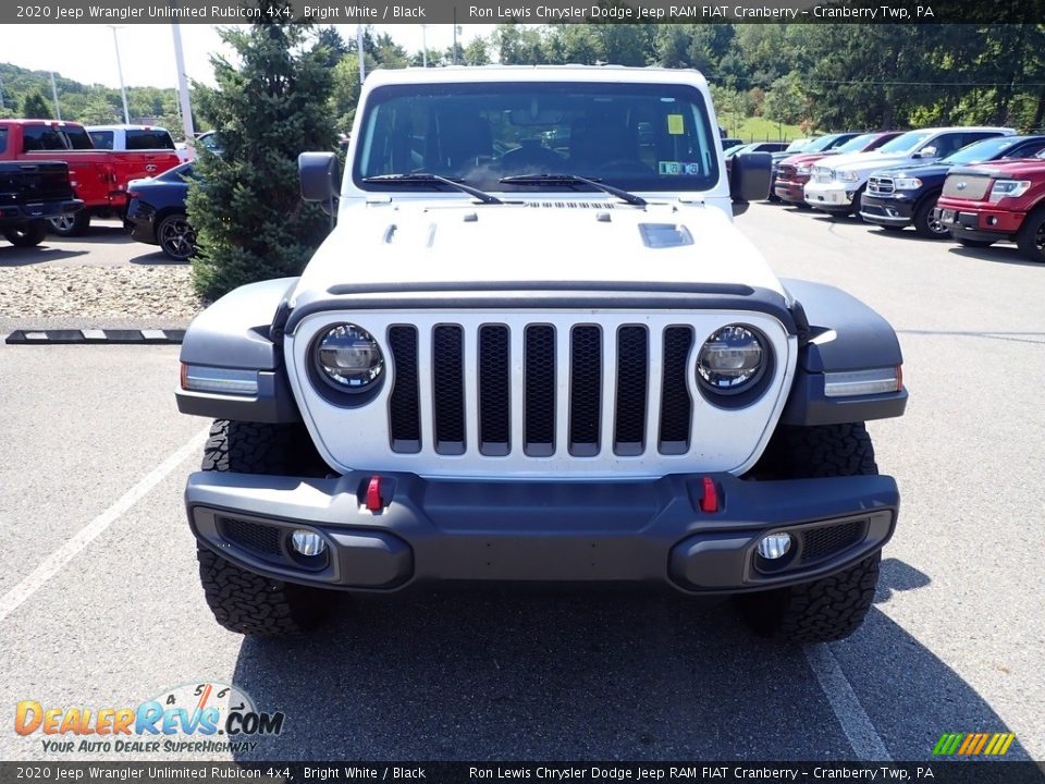 2020 Jeep Wrangler Unlimited Rubicon 4x4 Bright White / Black Photo #2