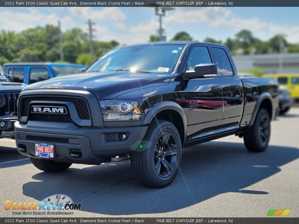 2022 Ram 1500 Classic Quad Cab 4x4 Diamond Black Crystal Pearl / Black Photo #1