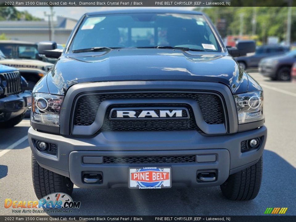 2022 Ram 1500 Classic Quad Cab 4x4 Diamond Black Crystal Pearl / Black Photo #2