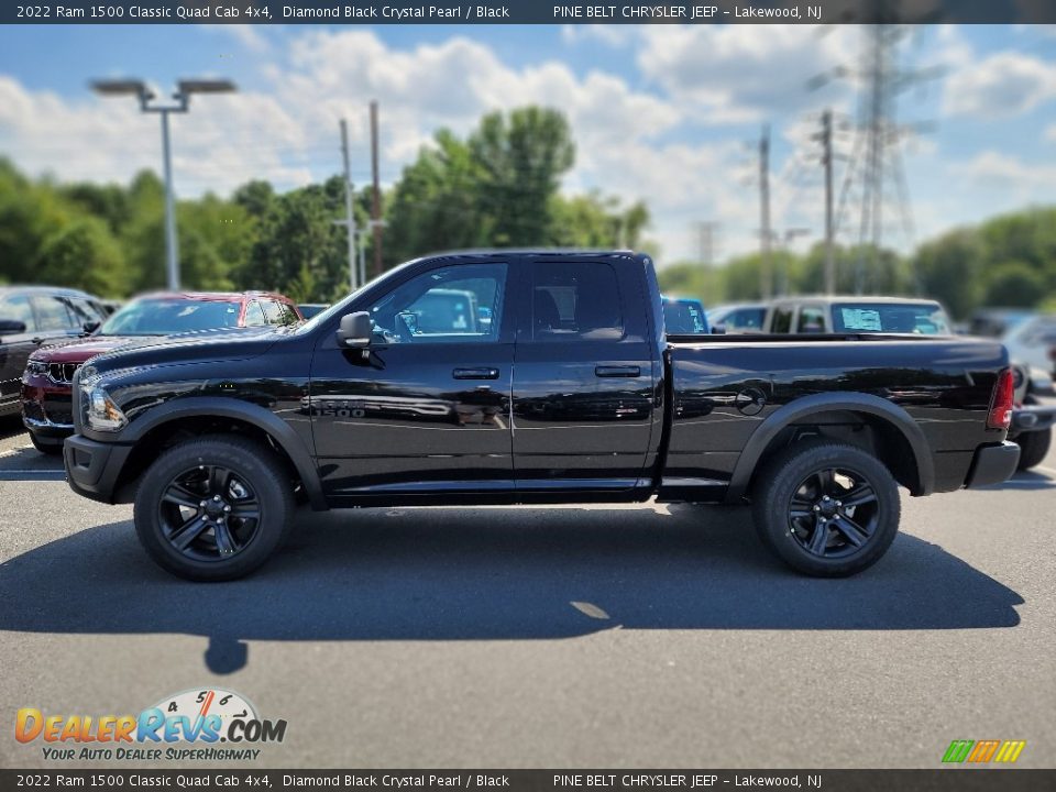 2022 Ram 1500 Classic Quad Cab 4x4 Diamond Black Crystal Pearl / Black Photo #3