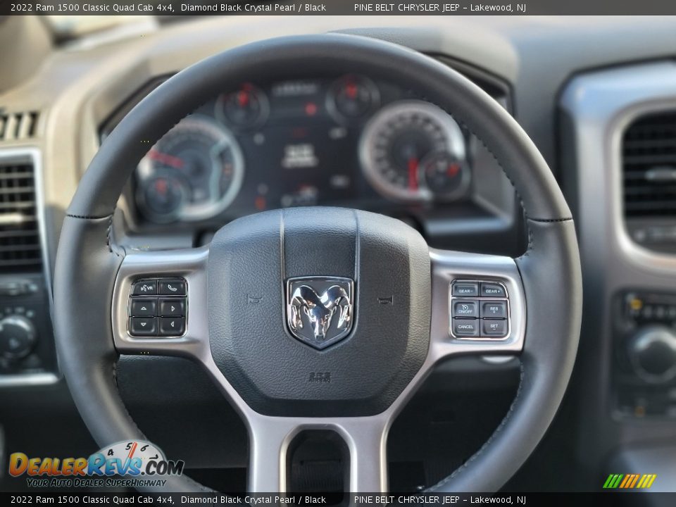 2022 Ram 1500 Classic Quad Cab 4x4 Diamond Black Crystal Pearl / Black Photo #8
