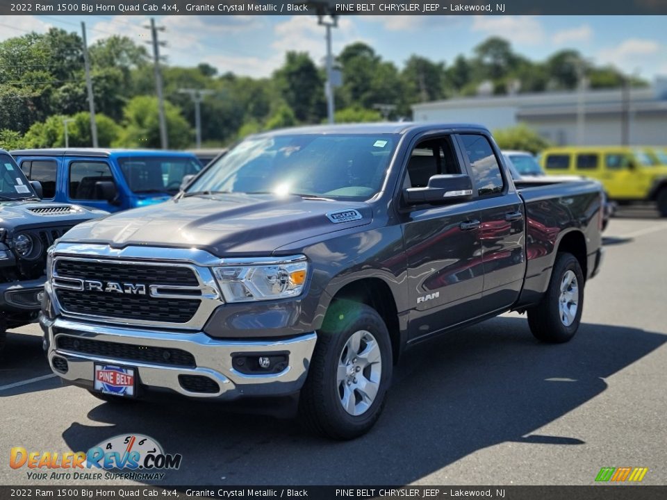 2022 Ram 1500 Big Horn Quad Cab 4x4 Granite Crystal Metallic / Black Photo #1