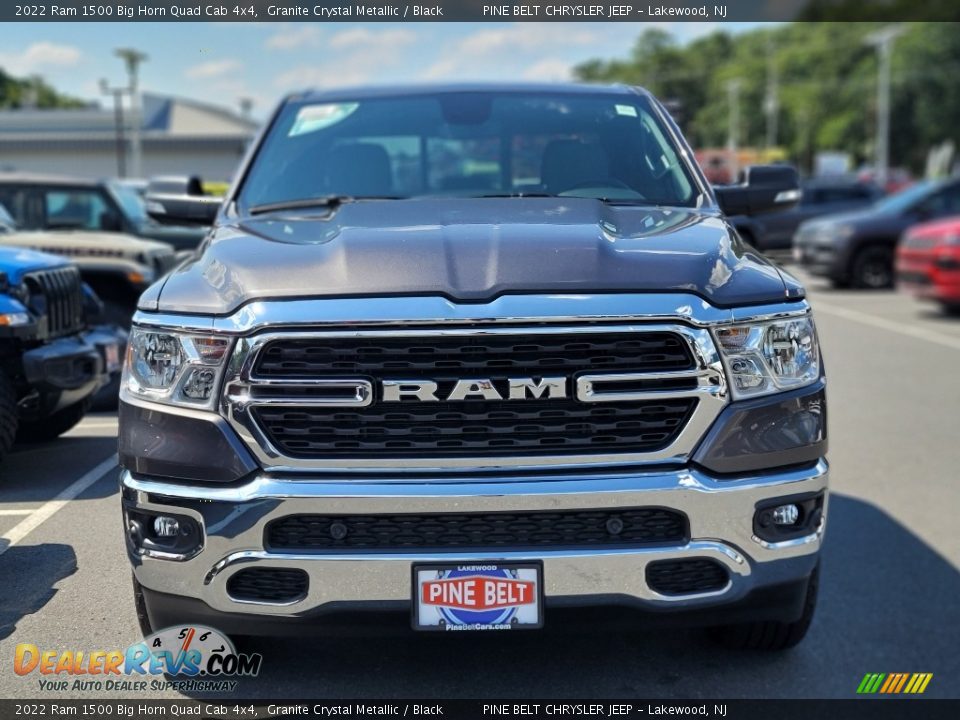 2022 Ram 1500 Big Horn Quad Cab 4x4 Granite Crystal Metallic / Black Photo #2