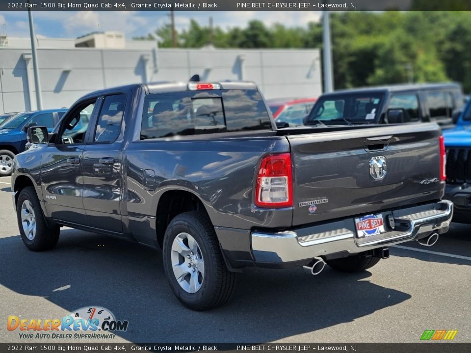 2022 Ram 1500 Big Horn Quad Cab 4x4 Granite Crystal Metallic / Black Photo #4