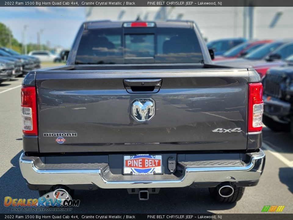 2022 Ram 1500 Big Horn Quad Cab 4x4 Granite Crystal Metallic / Black Photo #5