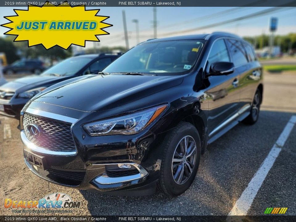 2019 Infiniti QX60 Luxe AWD Black Obsidian / Graphite Photo #1