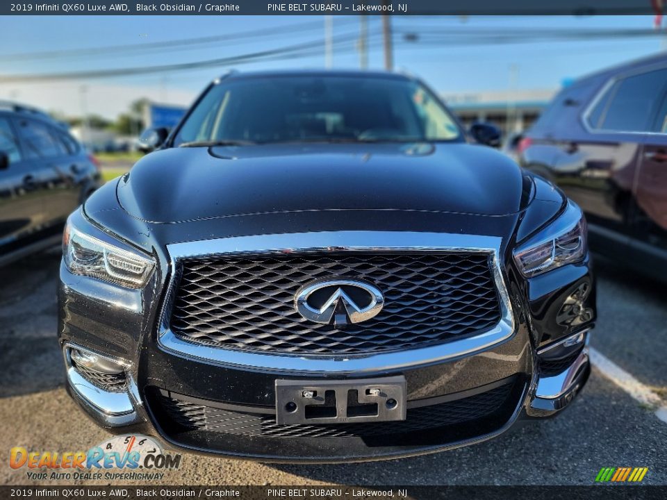 2019 Infiniti QX60 Luxe AWD Black Obsidian / Graphite Photo #3