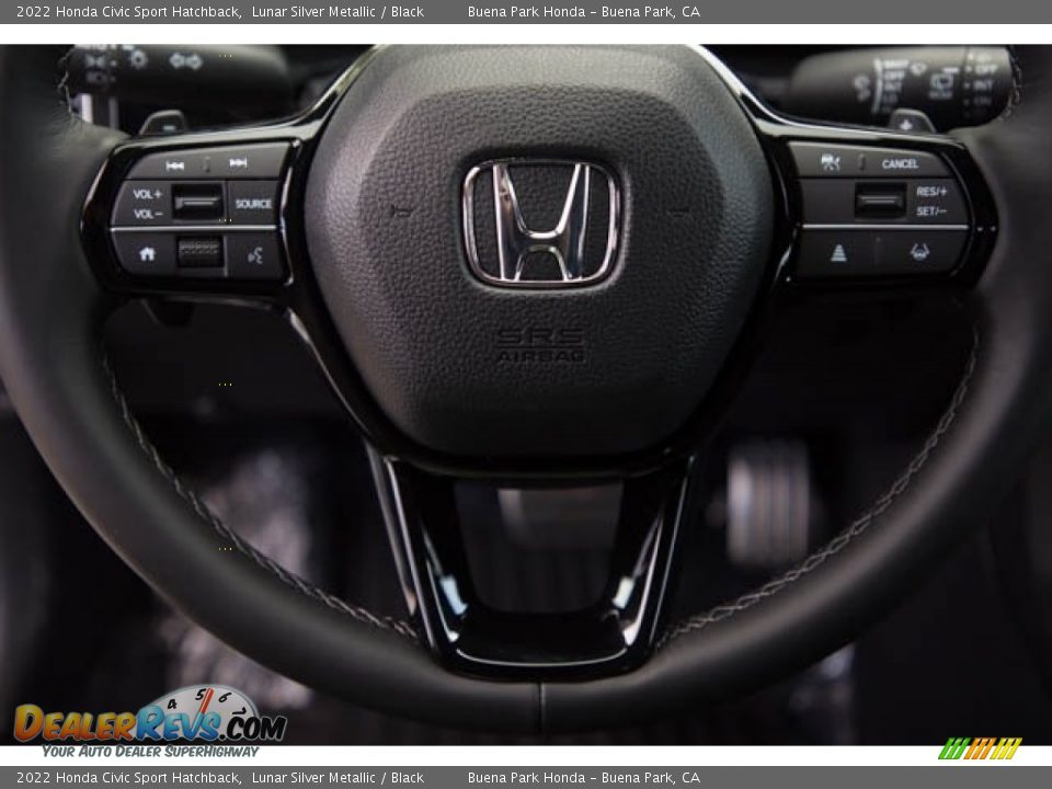 2022 Honda Civic Sport Hatchback Lunar Silver Metallic / Black Photo #19