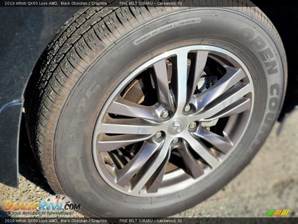 2019 Infiniti QX60 Luxe AWD Black Obsidian / Graphite Photo #5