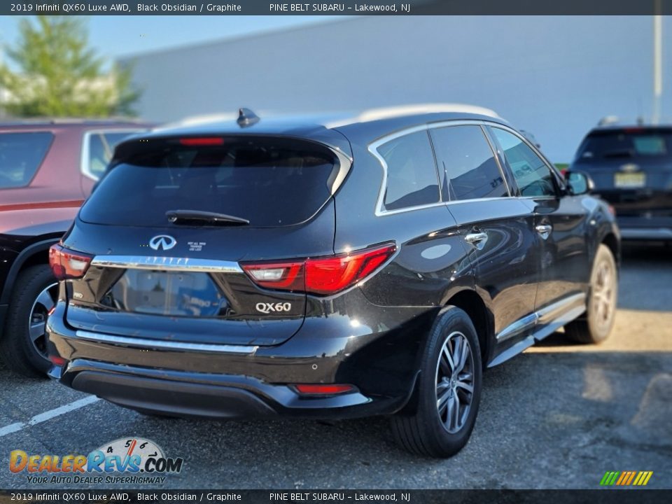 2019 Infiniti QX60 Luxe AWD Black Obsidian / Graphite Photo #6