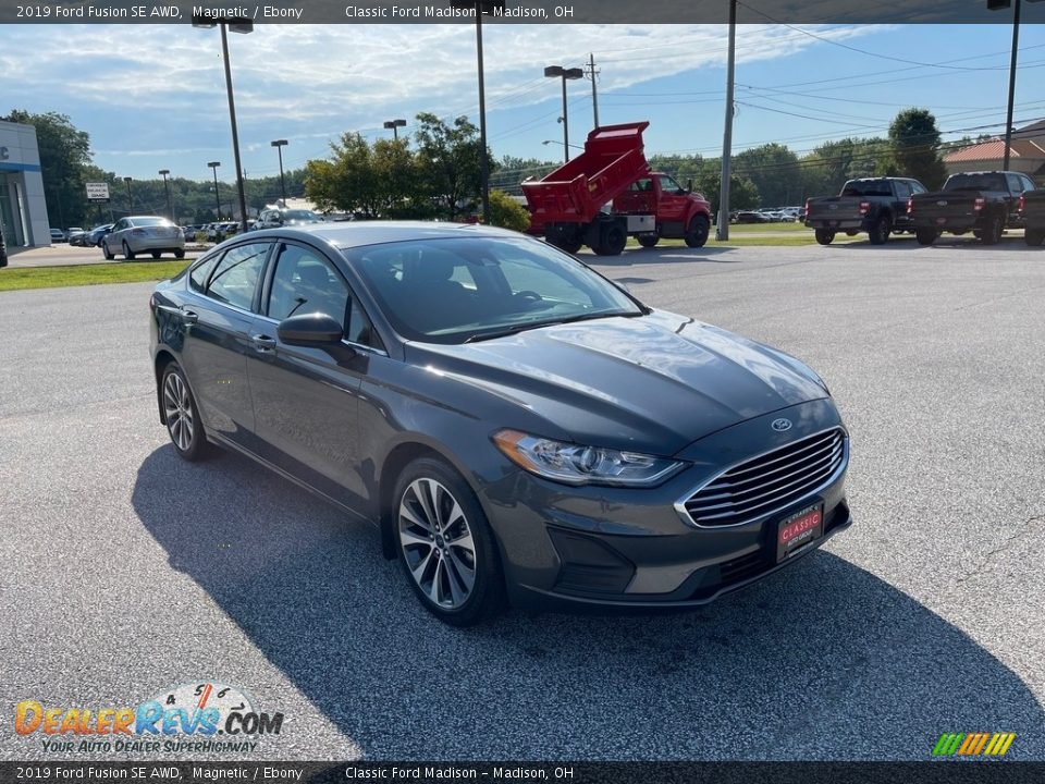 2019 Ford Fusion SE AWD Magnetic / Ebony Photo #3