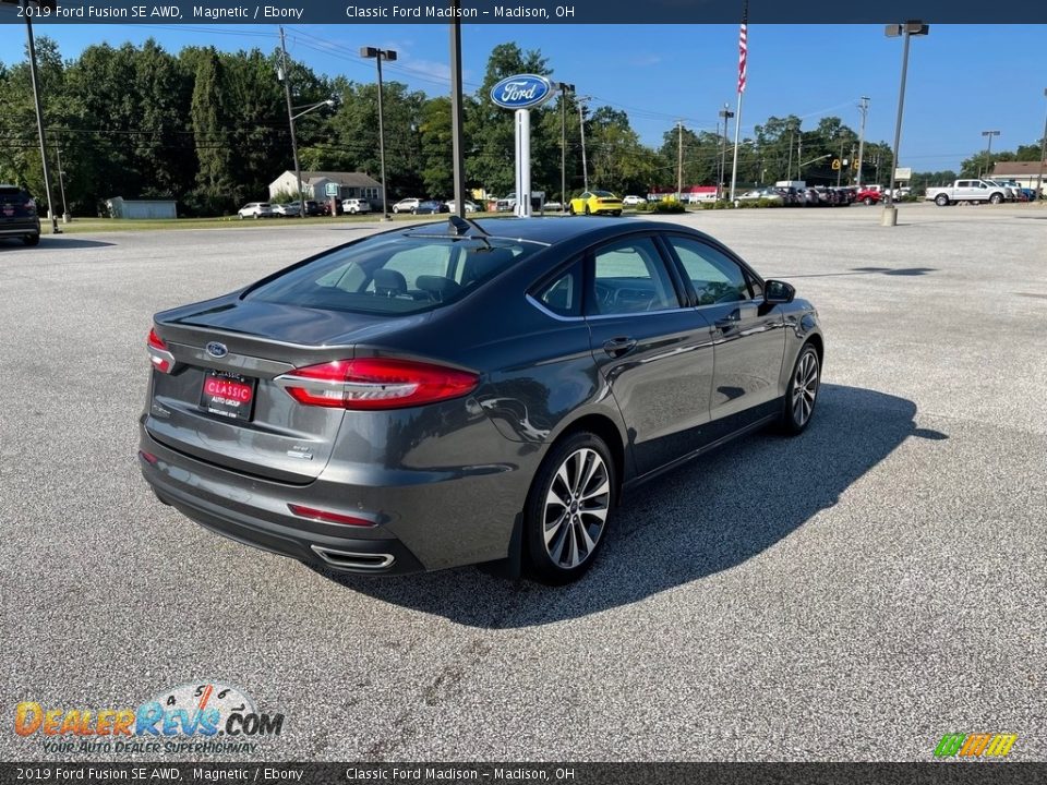 2019 Ford Fusion SE AWD Magnetic / Ebony Photo #5