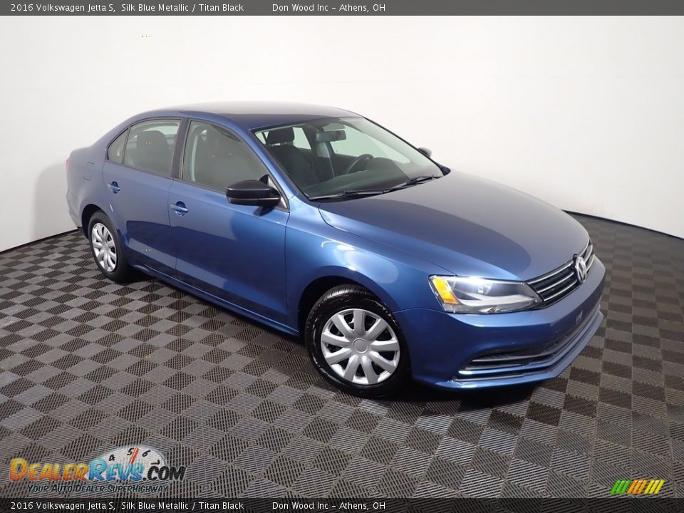 2016 Volkswagen Jetta S Silk Blue Metallic / Titan Black Photo #3