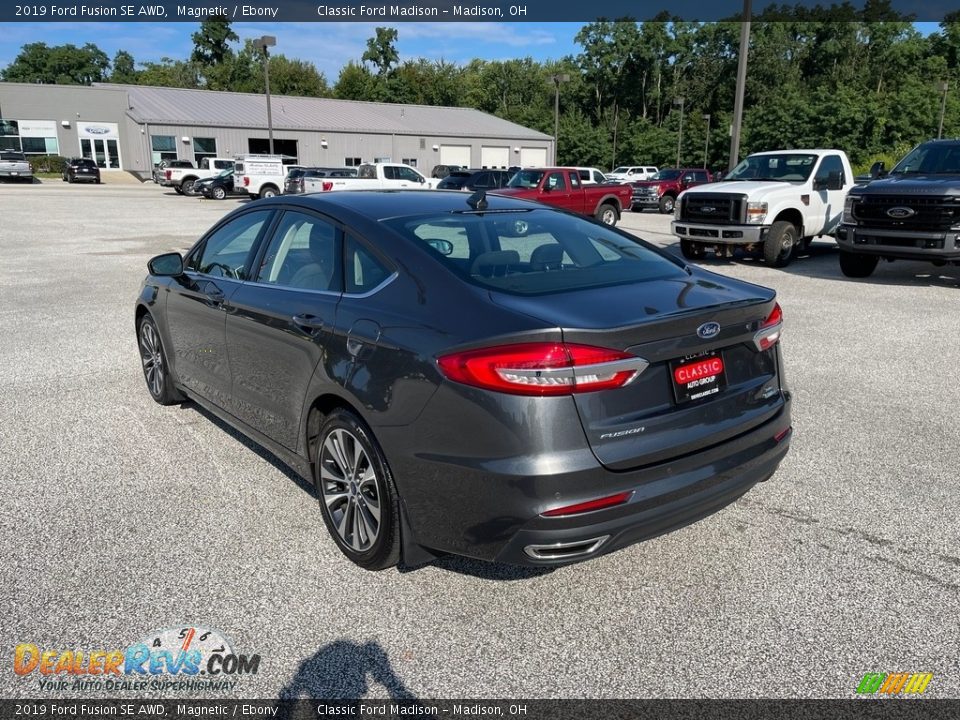 2019 Ford Fusion SE AWD Magnetic / Ebony Photo #7